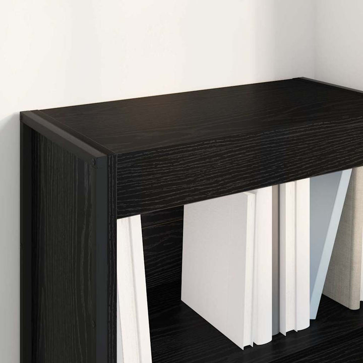 Bogskab Sort eg 60 x 30 x 86,5 cm Konstrueret træ