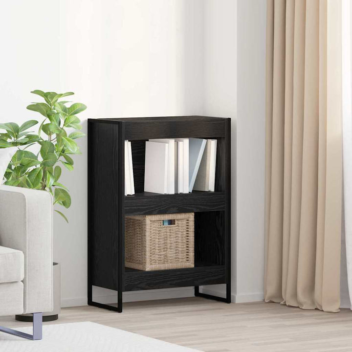 Bogskab Sort eg 60 x 30 x 86,5 cm Konstrueret træ