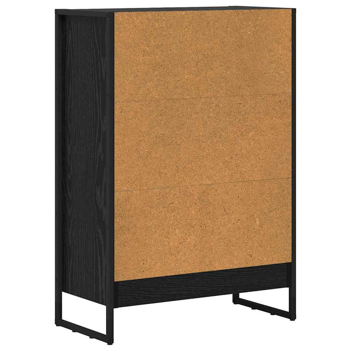 Bogskab Sort eg 60 x 30 x 86,5 cm Konstrueret træ