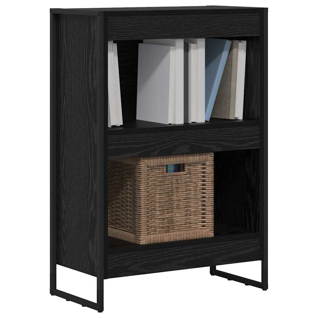 Bogskab Sort eg 60 x 30 x 86,5 cm Konstrueret træ