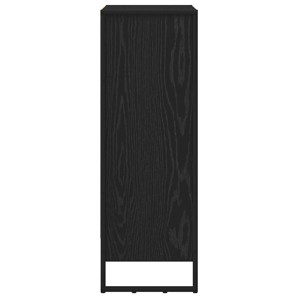 Bogskab Sort eg 60 x 30 x 86,5 cm Konstrueret træ