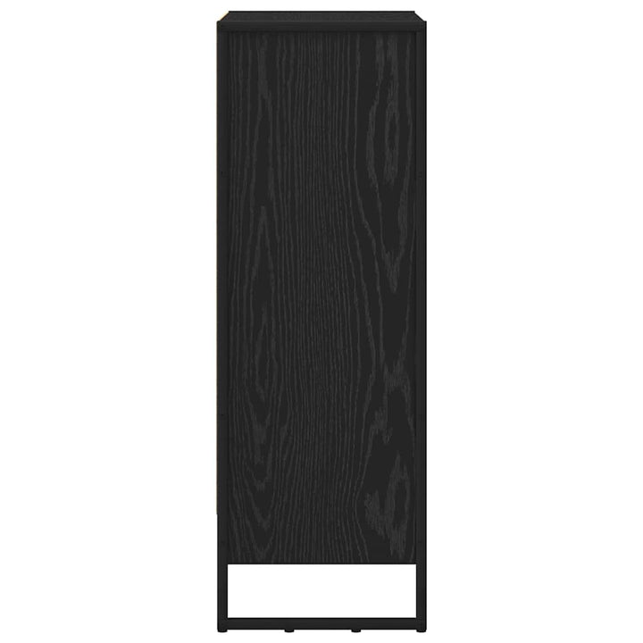 Bogskab Sort eg 60 x 30 x 86,5 cm Konstrueret træ