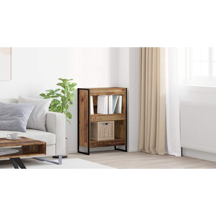 Bogskab Gammelt træ 60 x 30 x 86,5 cm Konstrueret træ