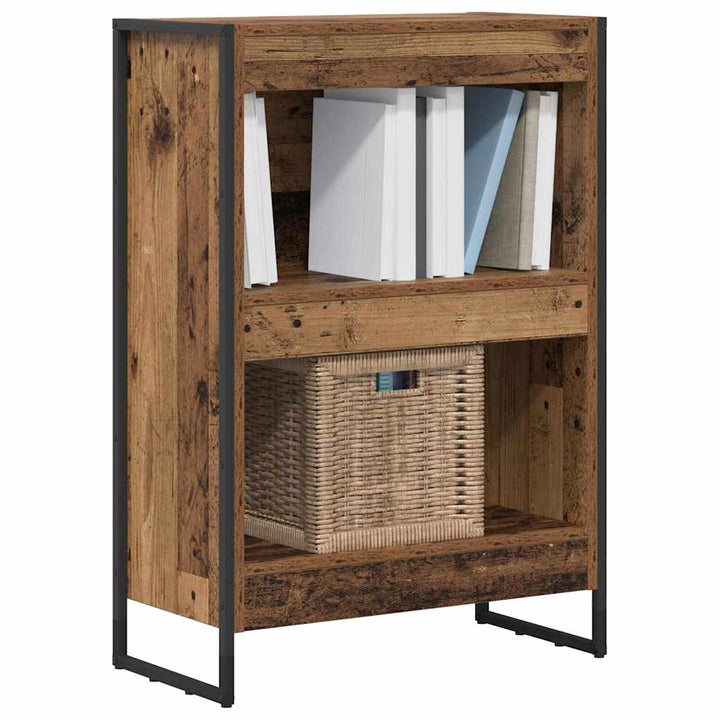 Bogskab Gammelt træ 60 x 30 x 86,5 cm Konstrueret træ