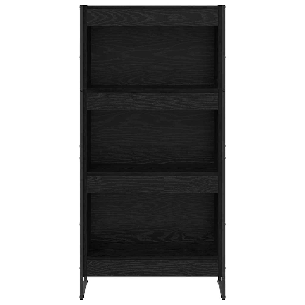 Bogskab Sort eg 60 x 30 x 121 cm Konstrueret træ
