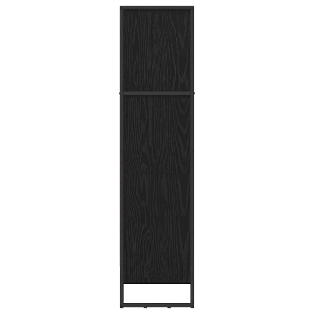 Bogskab Sort eg 60 x 30 x 121 cm Konstrueret træ