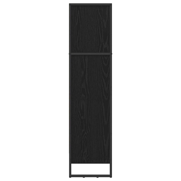 Bogskab Sort eg 60 x 30 x 121 cm Konstrueret træ