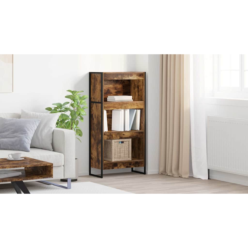 Bogskab Røget Eg 60 x 30 x 121 cm Konstrueret træ