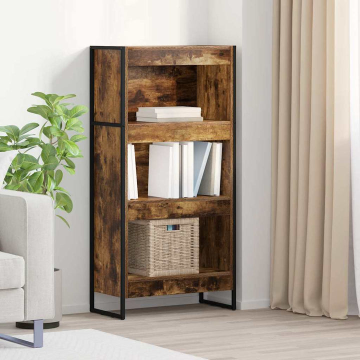 Bogskab Røget Eg 60 x 30 x 121 cm Konstrueret træ