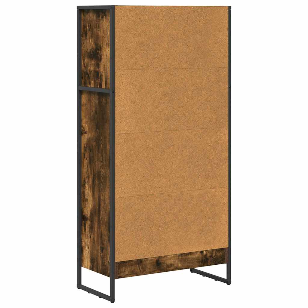 Bogskab Røget Eg 60 x 30 x 121 cm Konstrueret træ