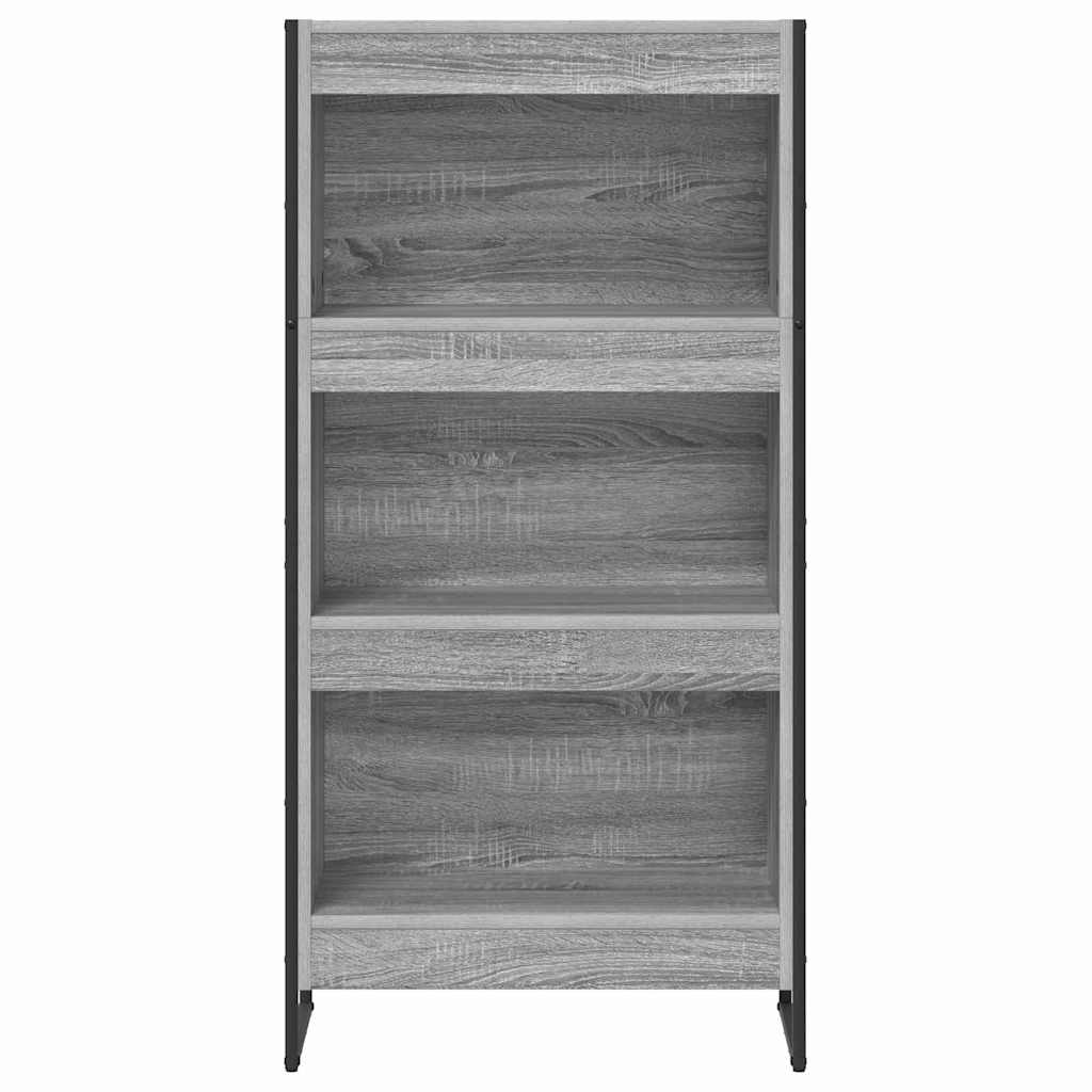 Bogskab Grå Sonoma 60 x 30 x 121 cm Konstrueret træ
