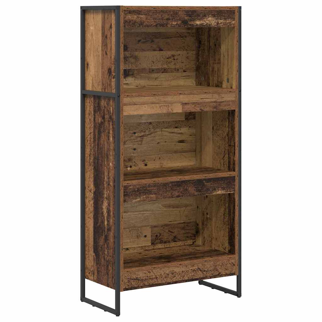Bogskab Gammelt træ 60 x 30 x 121 cm Konstrueret træ