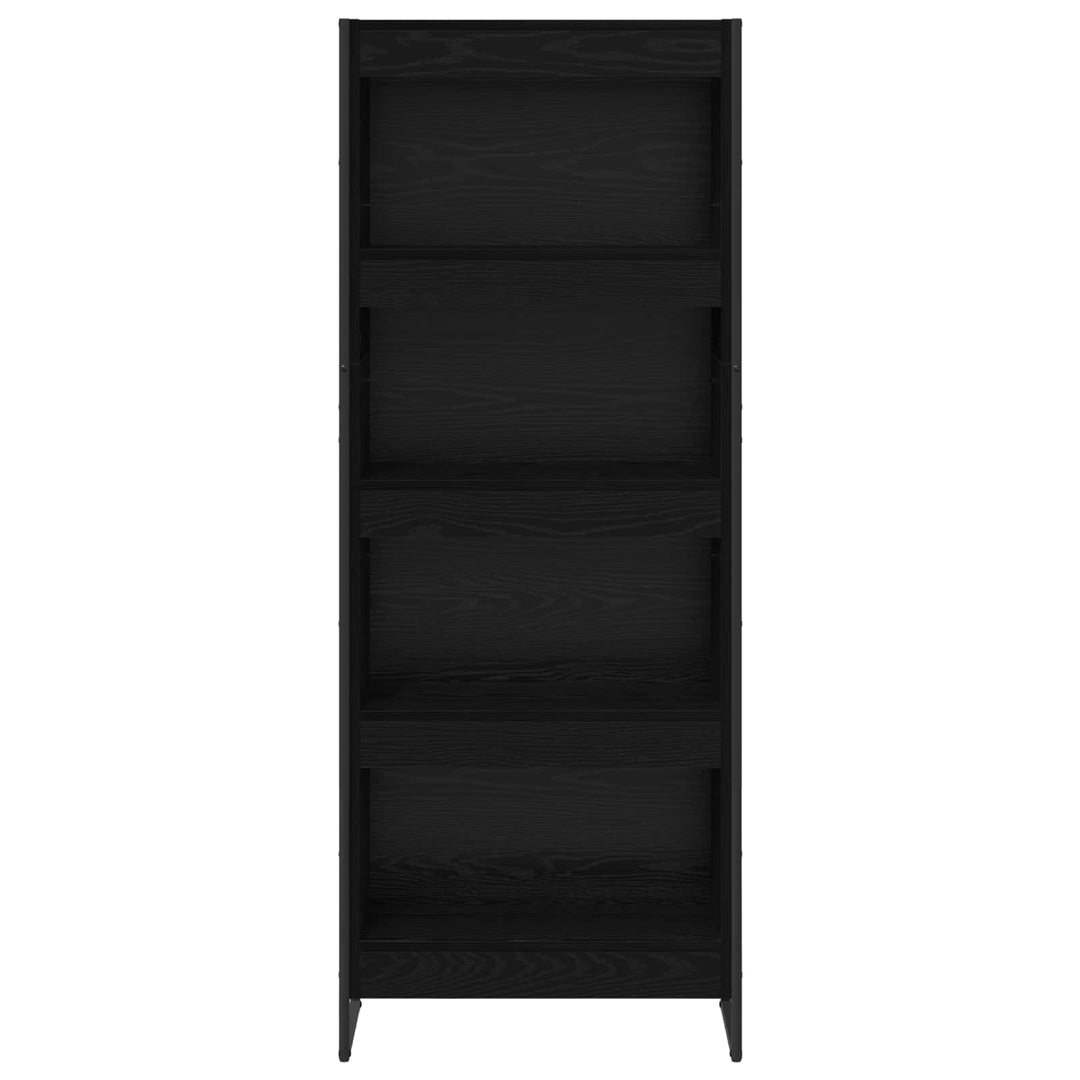 Bogskab Sort eg 60 x 30 x 155 cm Konstrueret træ