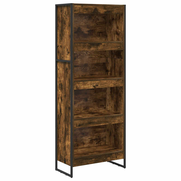 Bogskab Røget Eg 60 x 30 x 155 cm Konstrueret træ