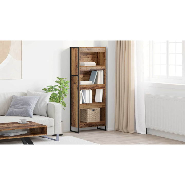 Bogskab Gammelt træ 60 x 30 x 155 cm Konstrueret træ