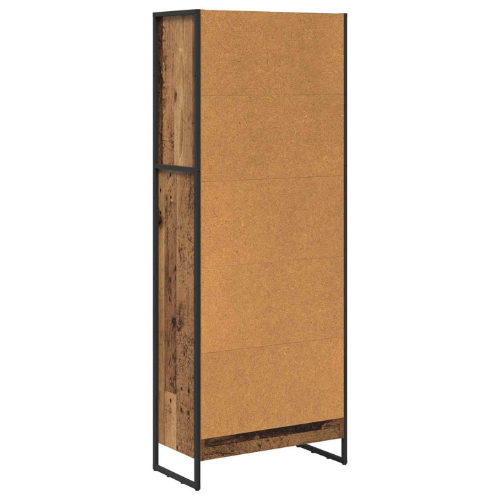 Bogskab Gammelt træ 60 x 30 x 155 cm Konstrueret træ