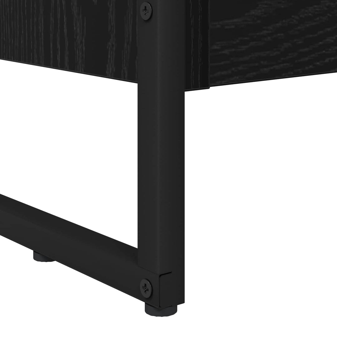 Bogskab Sort eg 80 x 30 x 86,5 cm Konstrueret træ