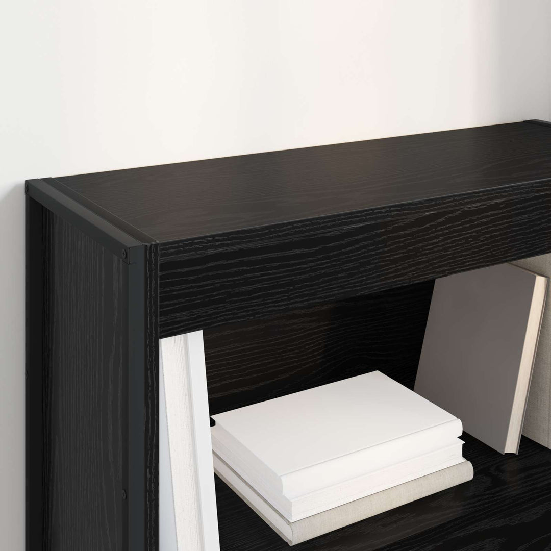 Bogskab Sort eg 80 x 30 x 86,5 cm Konstrueret træ