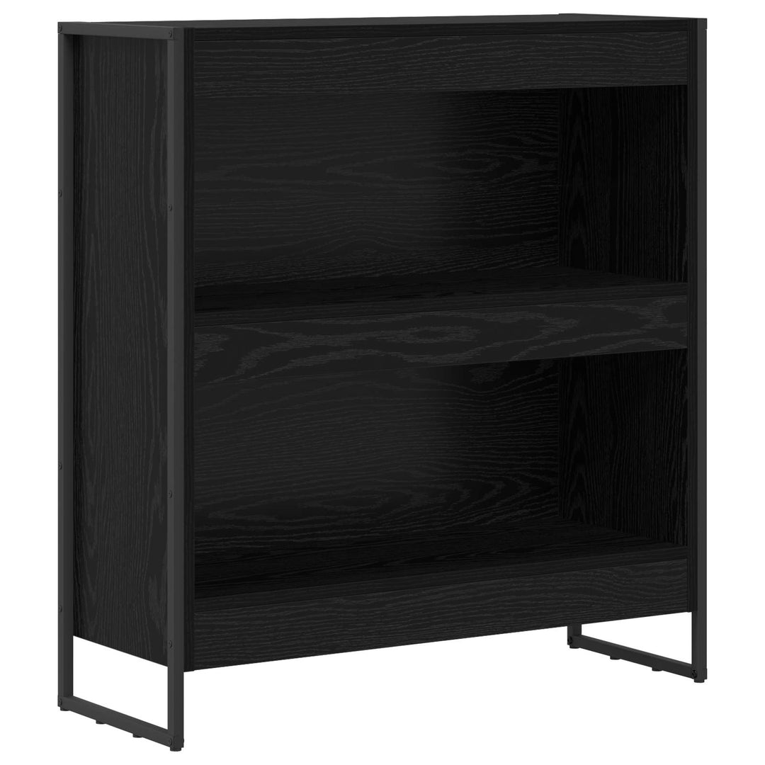 Bogskab Sort eg 80 x 30 x 86,5 cm Konstrueret træ