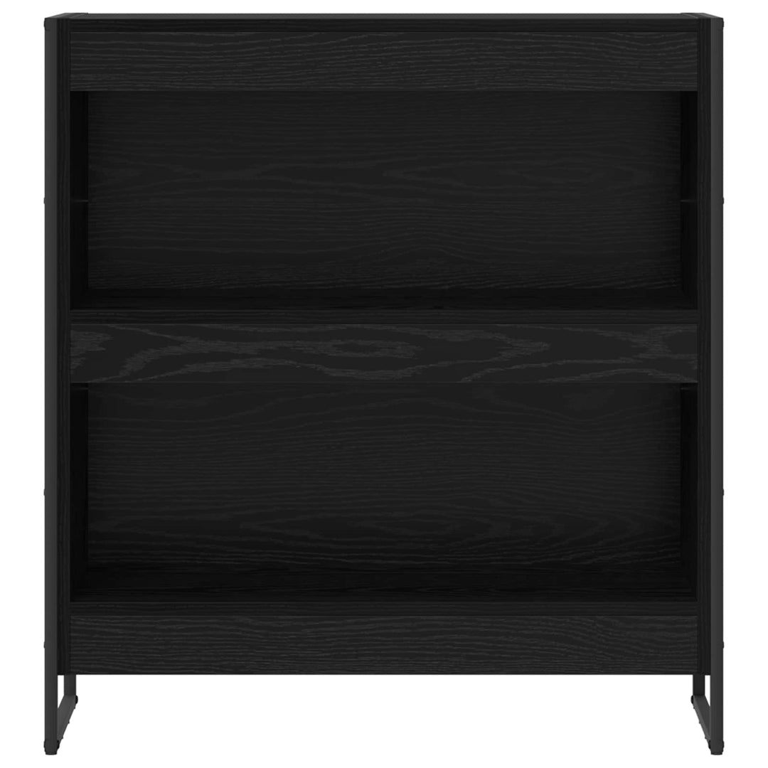 Bogskab Sort eg 80 x 30 x 86,5 cm Konstrueret træ