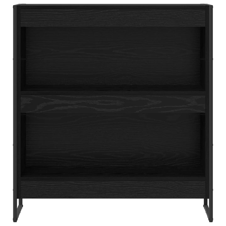 Bogskab Sort eg 80 x 30 x 86,5 cm Konstrueret træ