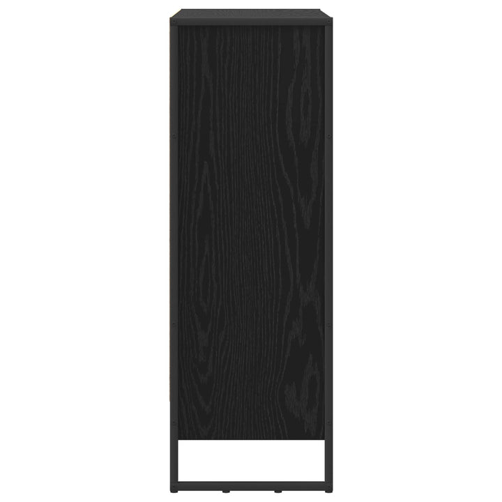 Bogskab Sort eg 80 x 30 x 86,5 cm Konstrueret træ