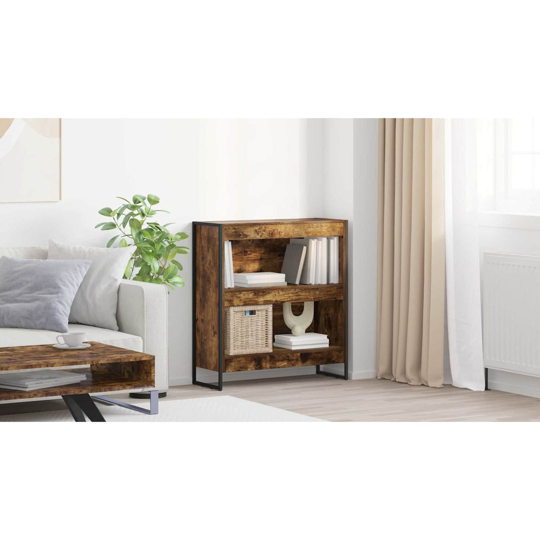 Bogskab Røget Eg 80 x 30 x 86,5 cm Konstrueret træ
