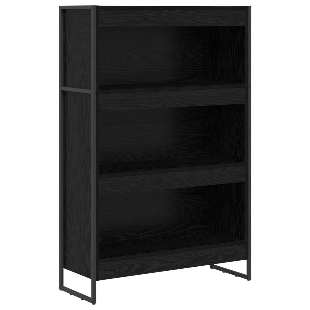 Bogskab Sort eg 80 x 30 x 121 cm Konstrueret træ