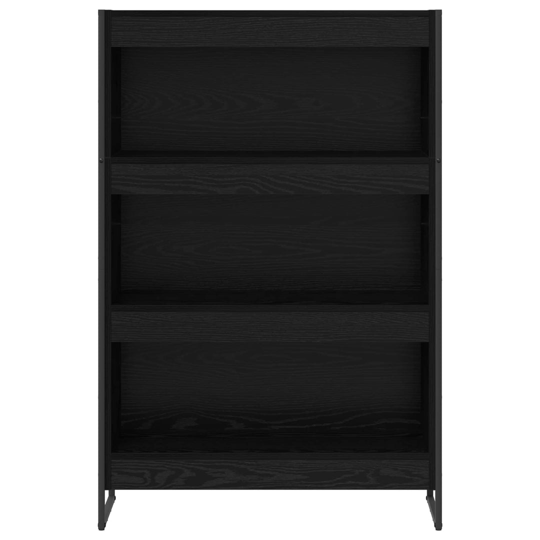 Bogskab Sort eg 80 x 30 x 121 cm Konstrueret træ