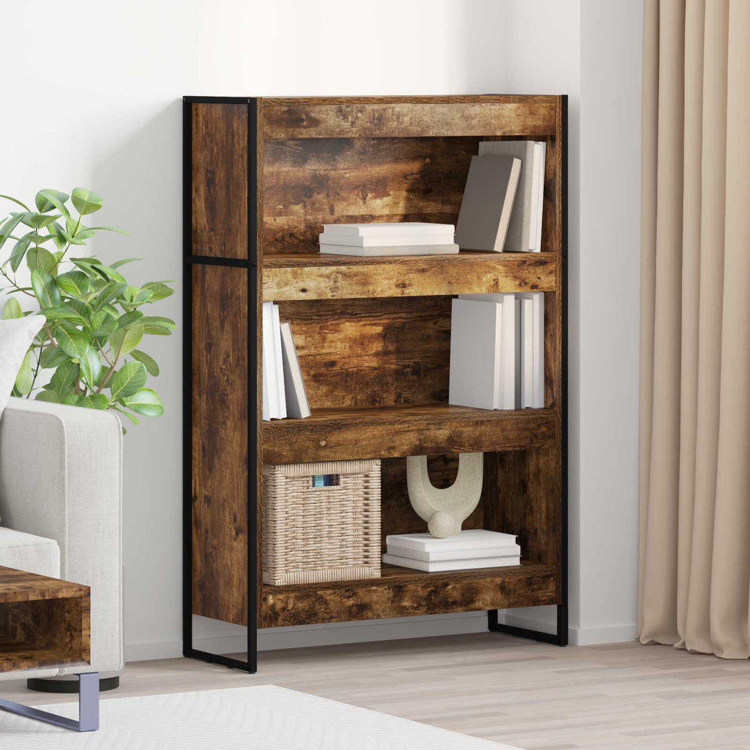 Bogskab Røget Eg 80 x 30 x 121 cm Konstrueret træ