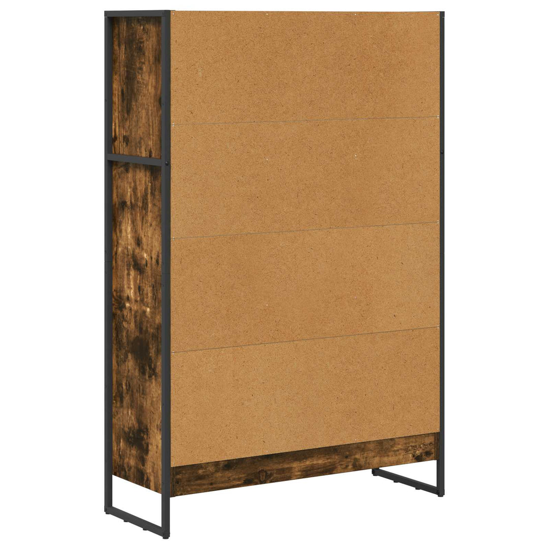 Bogskab Røget Eg 80 x 30 x 121 cm Konstrueret træ