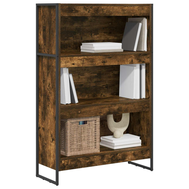Bogskab Røget Eg 80 x 30 x 121 cm Konstrueret træ