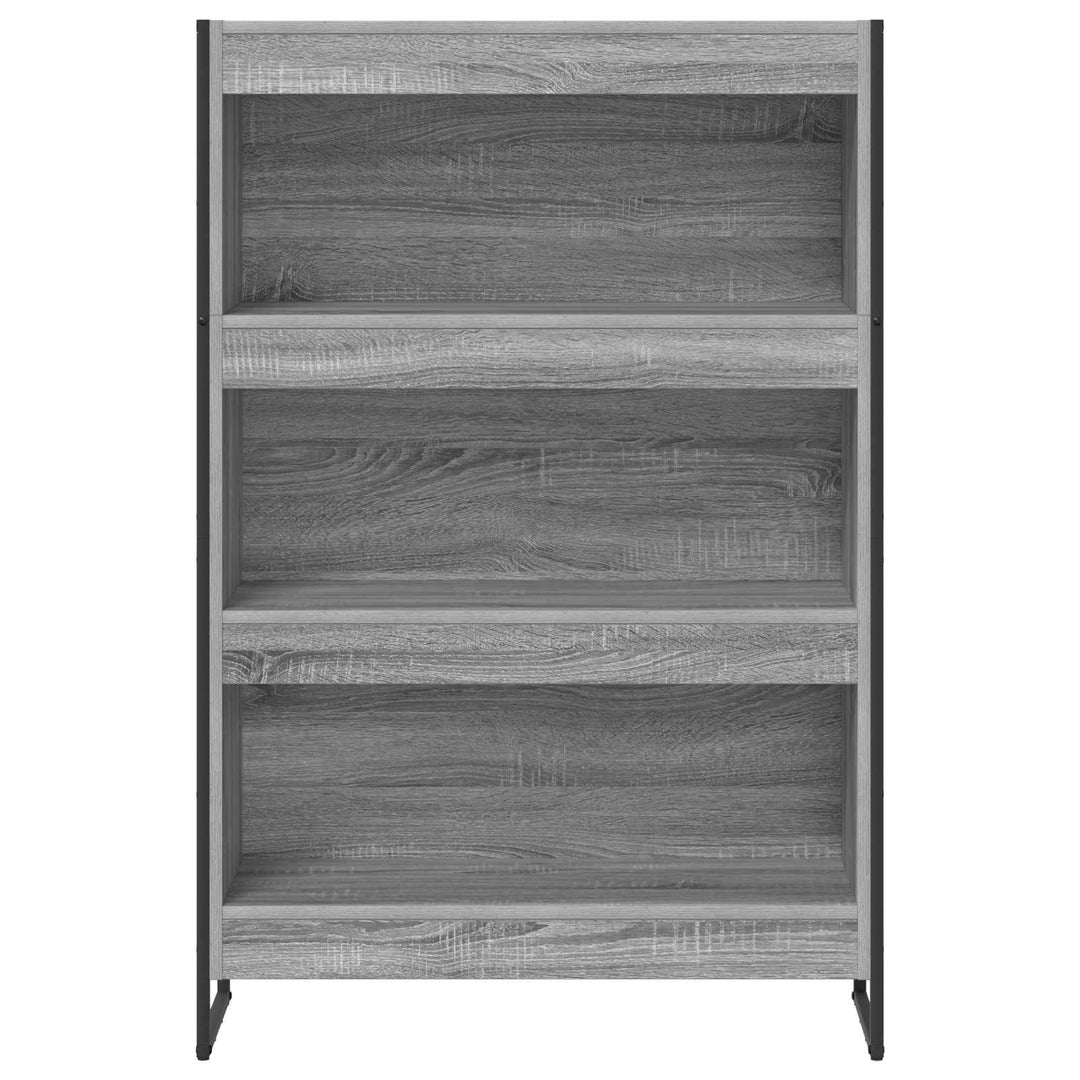 Bogskab Grå Sonoma 80 x 30 x 121 cm Konstrueret træ