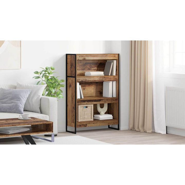 Bogskab Gammelt træ 80 x 30 x 121 cm Konstrueret træ