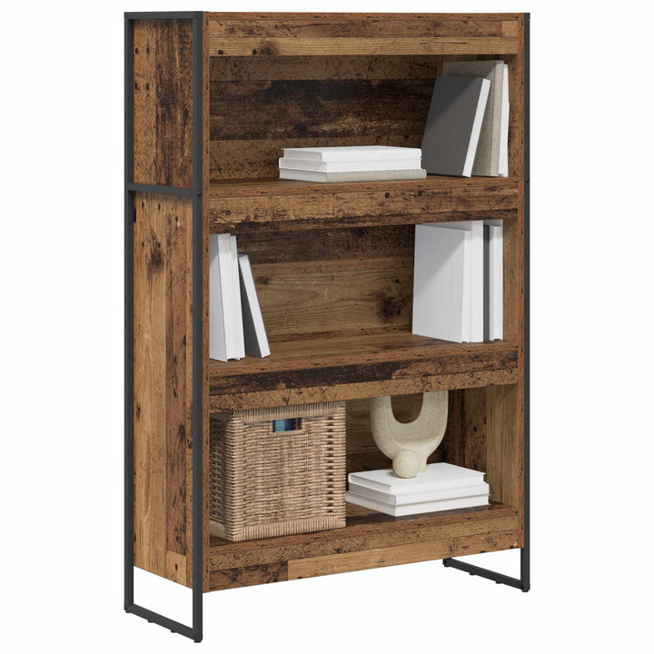 Bogskab Gammelt træ 80 x 30 x 121 cm Konstrueret træ