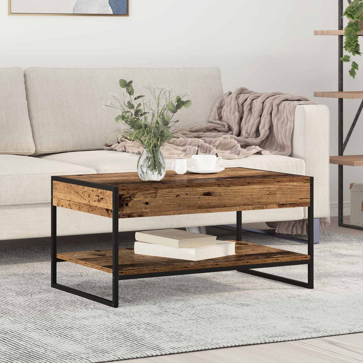 Sofabord Gammelt træ 80 x 50 x 40 cm Konstrueret træ