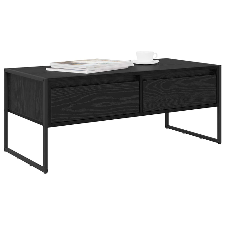Sofabord Sort eg 100 x 46 x 40 cm Konstrueret træ