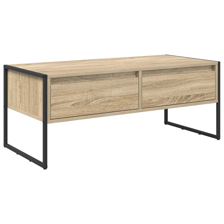 Sofabord med skuffe Sonoma 100 x 46 x 40 cm Konstrueret træ