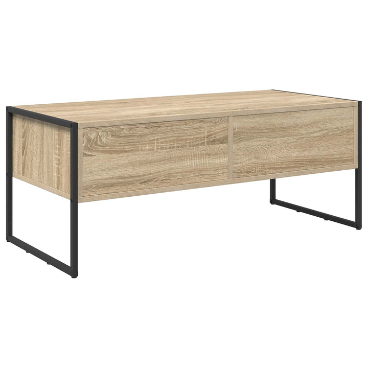 Sofabord med skuffe Sonoma 100 x 46 x 40 cm Konstrueret træ
