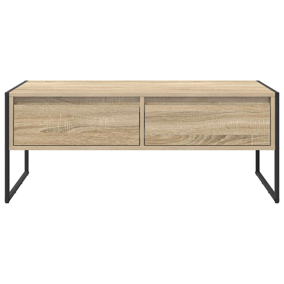 Sofabord med skuffe Sonoma 100 x 46 x 40 cm Konstrueret træ