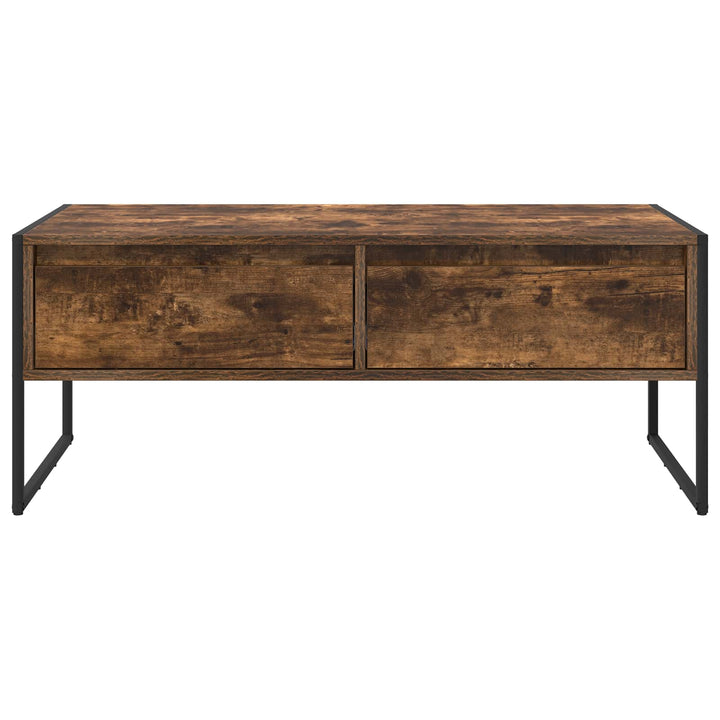 Sofabord med skuffe Røget Eg 100 x 46 x 40 cm Konstrueret træ
