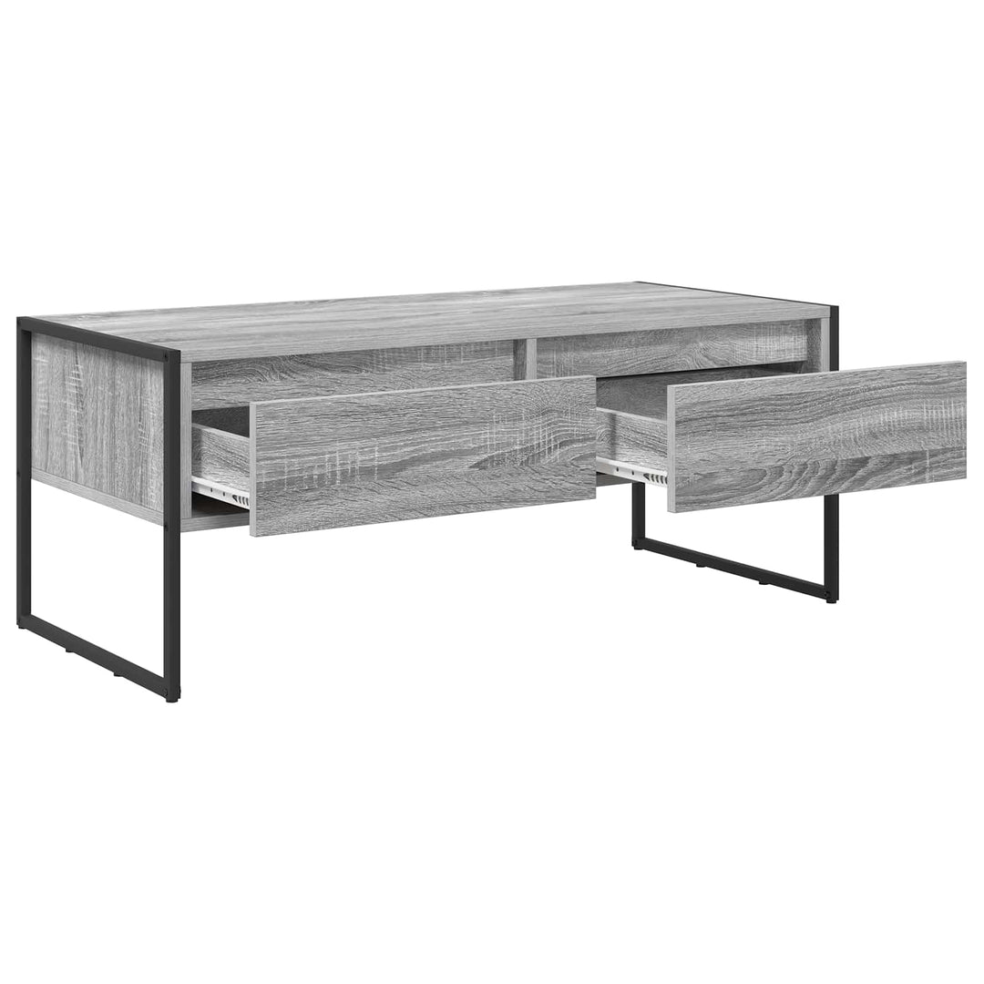 Sofabord Grå Sonoma 100 x 46 x 40 cm Konstrueret træ