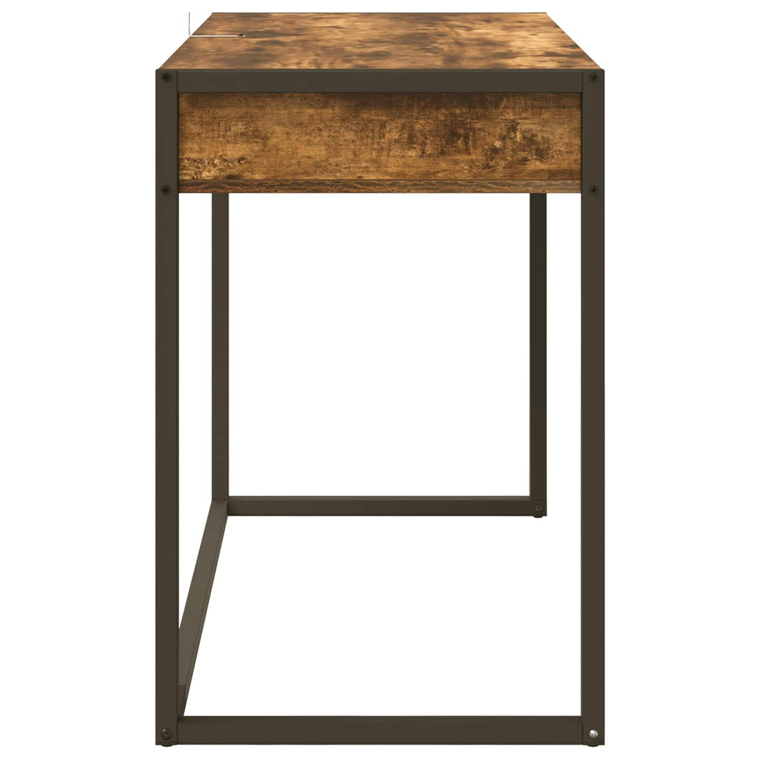 Bord med opbevaring Røget Eg 100 x 50 x 75 cm Konstrueret træ