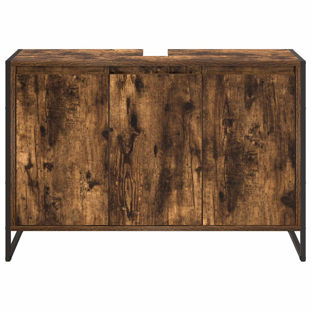 Badeværelsesskab Røget Eg 90 x 30 x 60 cm Konstrueret træ