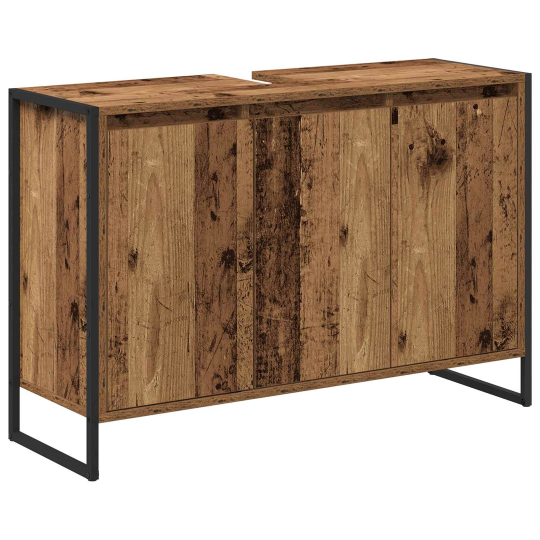 Badeværelsesskab Gammelt træ 90 x 30 x 60 cm Konstrueret træ