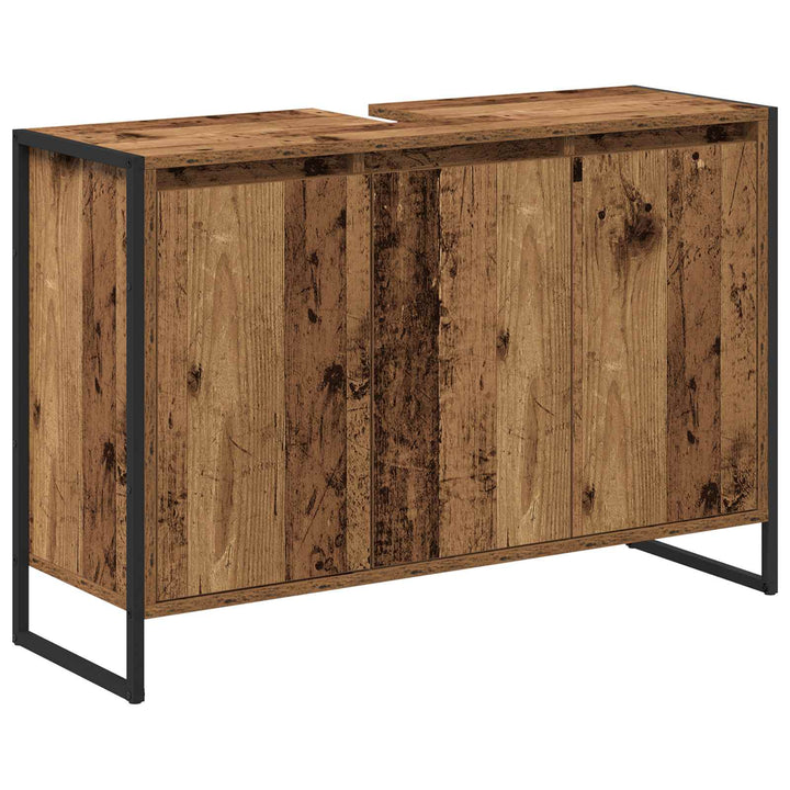 Badeværelsesskab Gammelt træ 90 x 30 x 60 cm Konstrueret træ