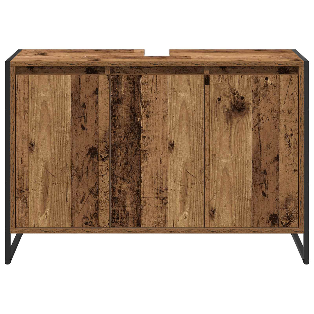 Badeværelsesskab Gammelt træ 90 x 30 x 60 cm Konstrueret træ