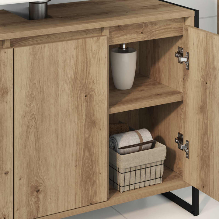 Badeværelsesskab Artisan eg 90 x 30 x 60 cm Konstrueret træ