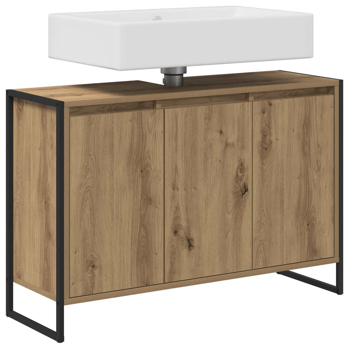 Badeværelsesskab Artisan eg 90 x 30 x 60 cm Konstrueret træ