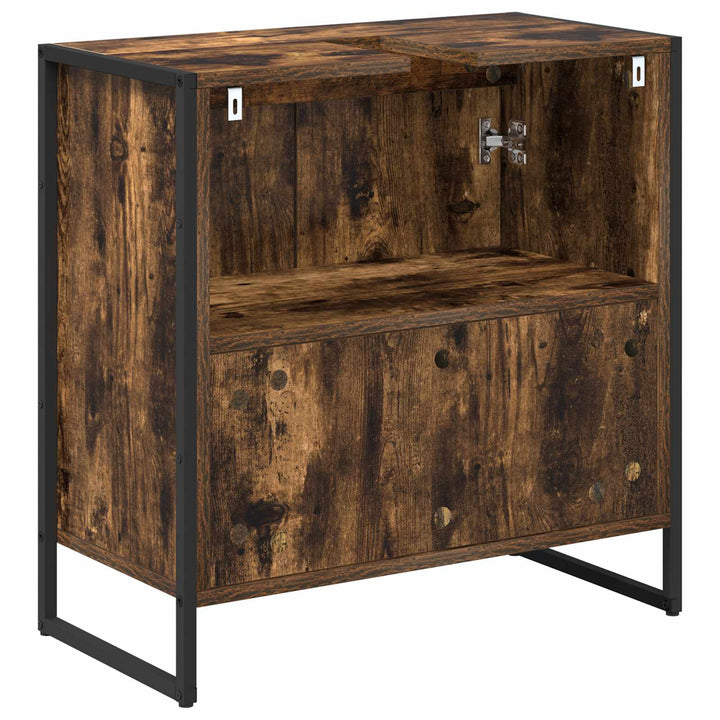 Badeværelsesskab Røget Eg 60 x 30 x 60 cm Konstrueret træ